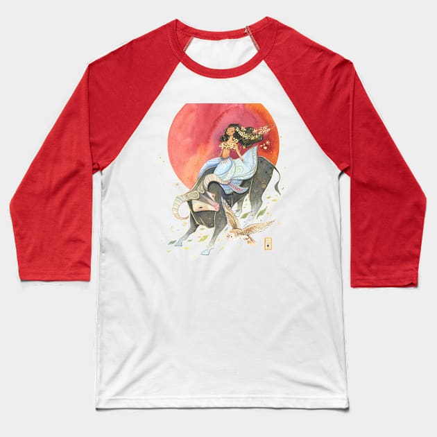 Taurus Baseball T-Shirt by Alina Chau